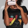 T-shirt Beteyà Leone Nera Donna
