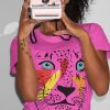 T-shirt Beteyà Leone Fucsia Donna
