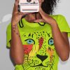T-shirt Beteyà Leone Verde Acido Donna