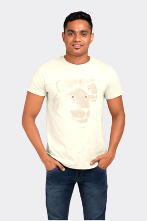 T-shirt Leone in cotone organico